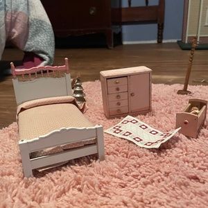 Vintage doll house, furniture